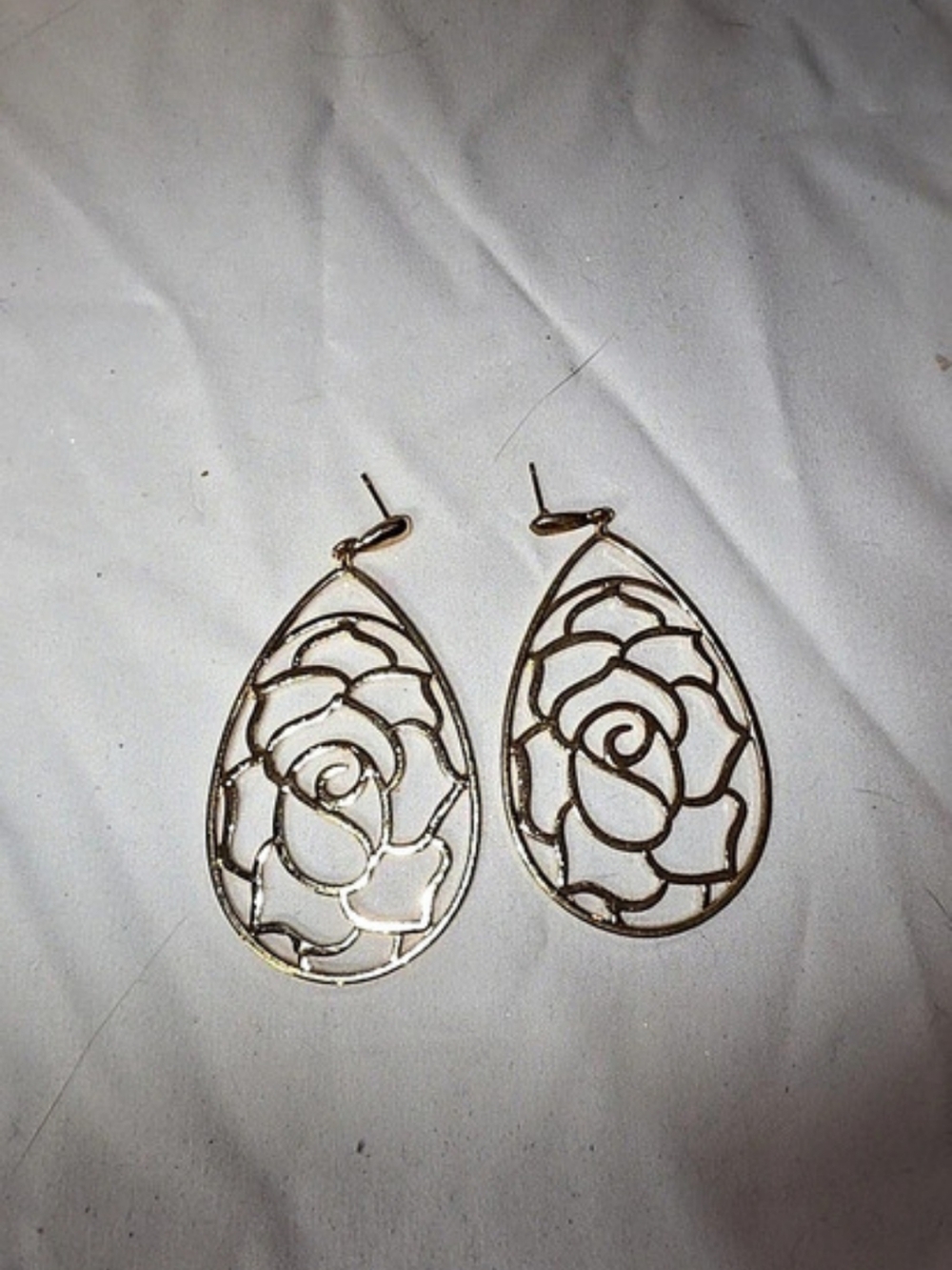 Assorted Floral & Beaded Earrings Gold Green
